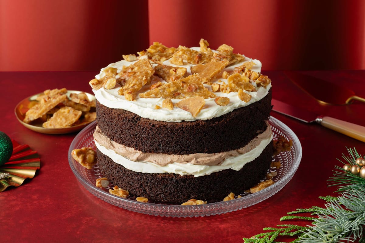 Feestelijke laagjestaart met chocolade