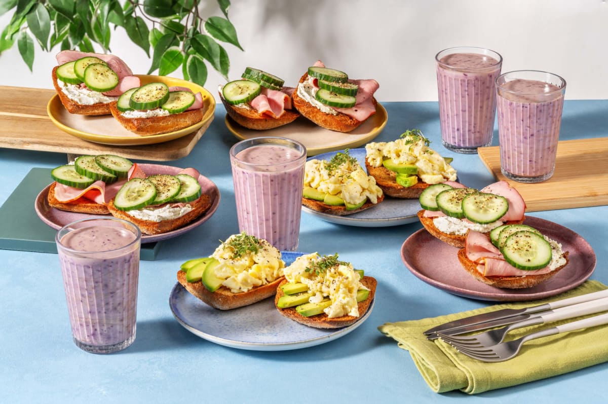 Ontbijtbox met luxe weekendrecept