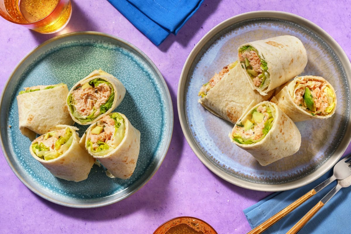 Wraps au saumon fumé