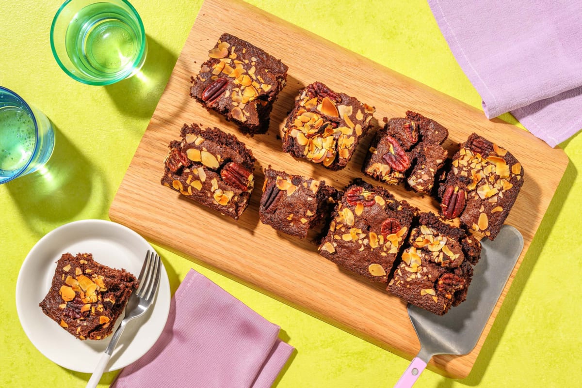 Brownie au chocolat et noix de pécan