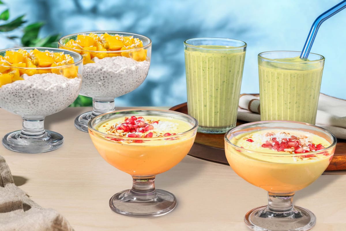 Passion and coconut chia pudding 