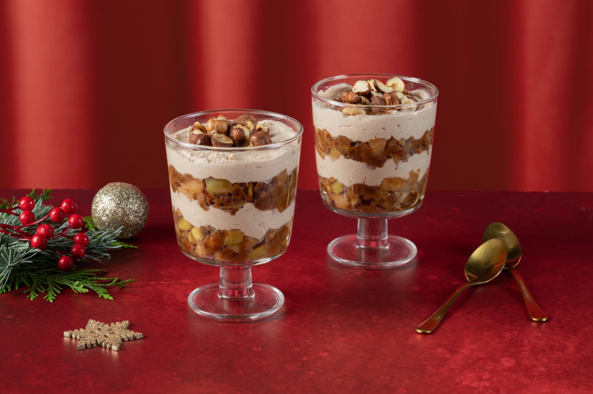 Cinnamon Spiced Pear Trifle