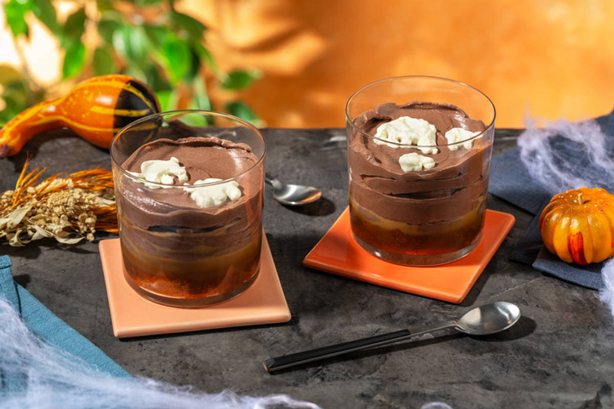 Ghoulish Chocolate Pots Recipe HelloFresh