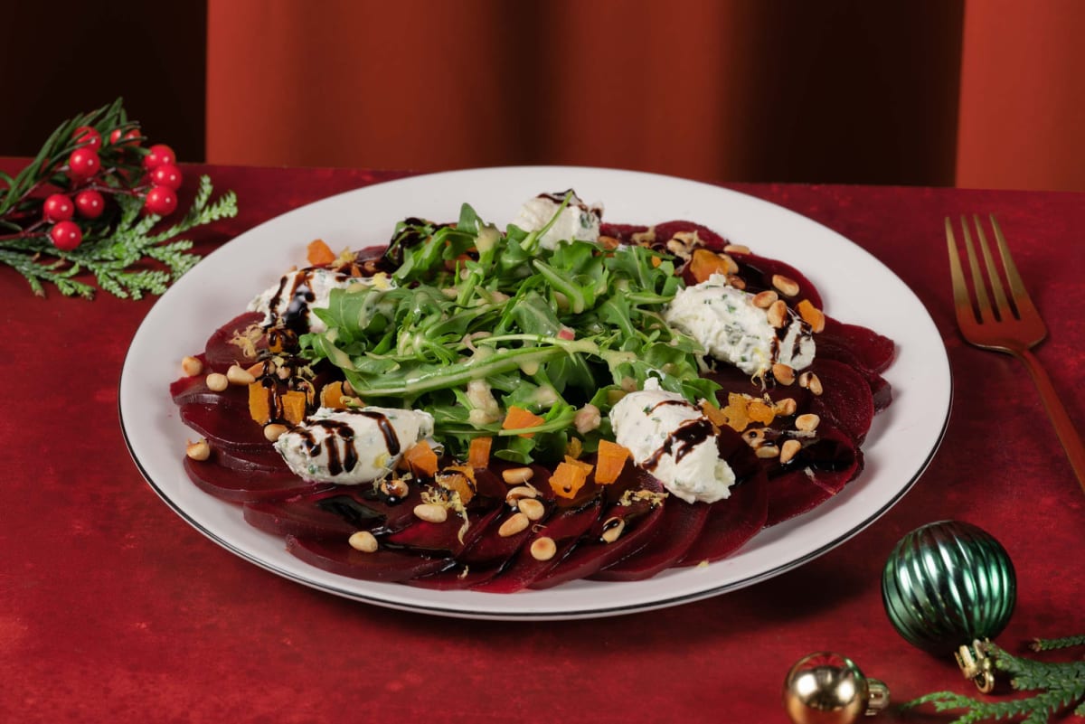 Vorspeise V: Carpaccio mit Roter Beete