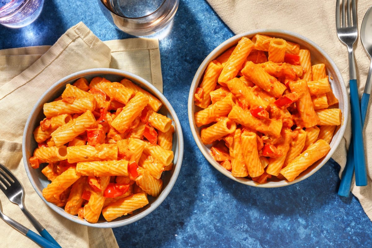 Kids' Easy Roasted Red Pepper Pasta