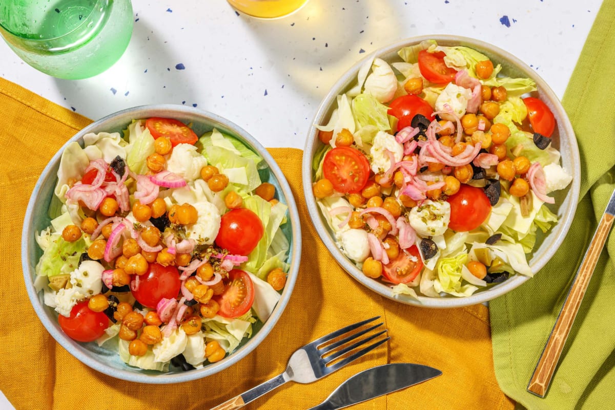 Italian Chickpea Chopped Salad
