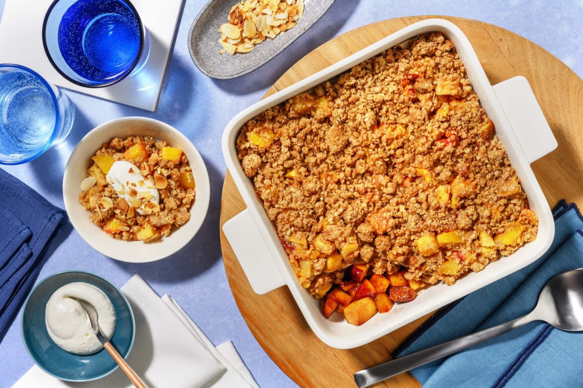 Easy Stone Fruit Crumble