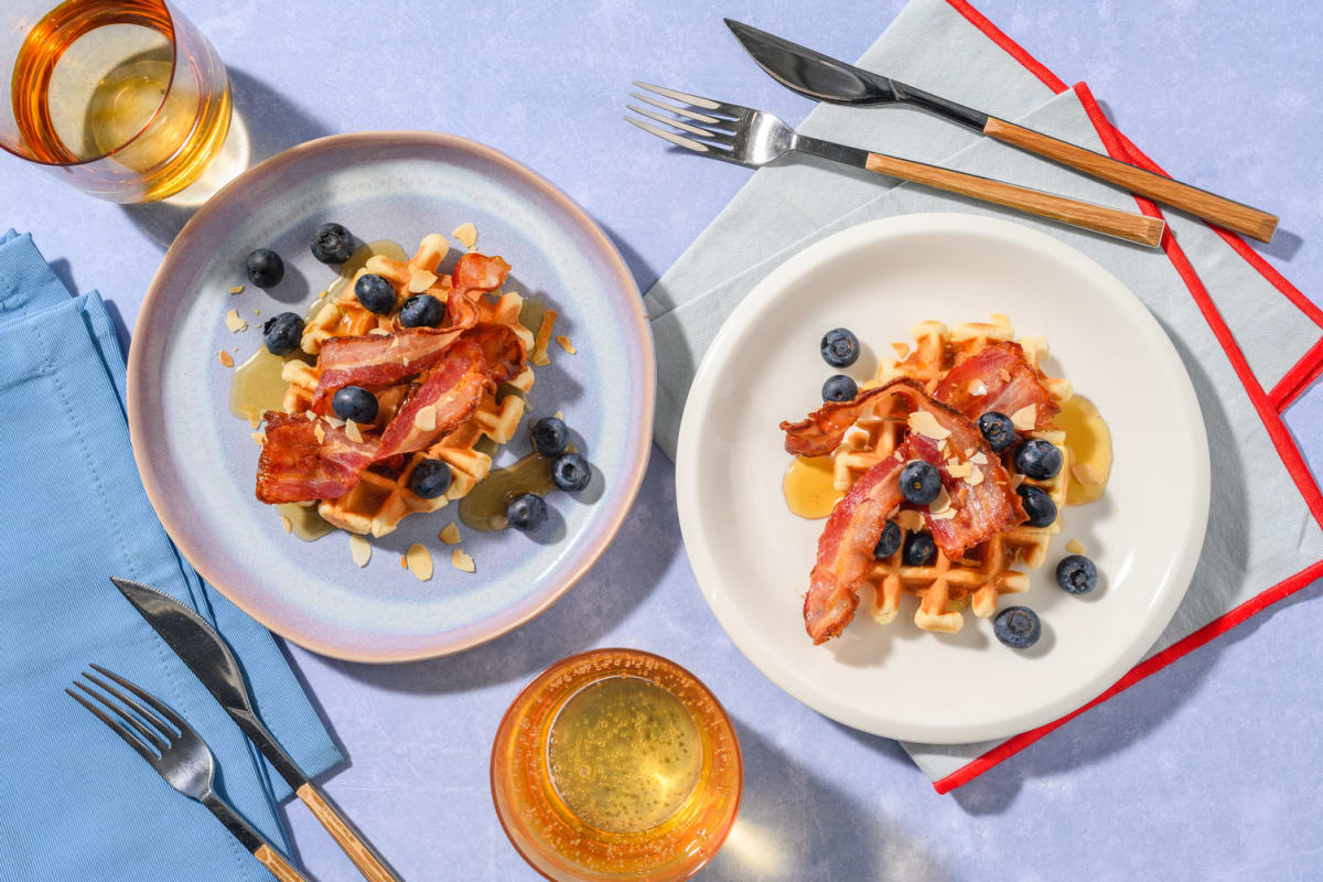 Bacon and Berry Waffles