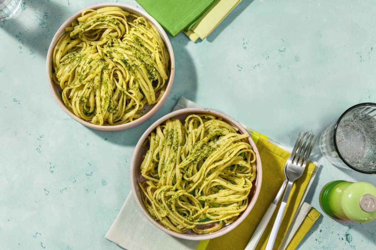 Linguine with Homemade Rocket Pesto