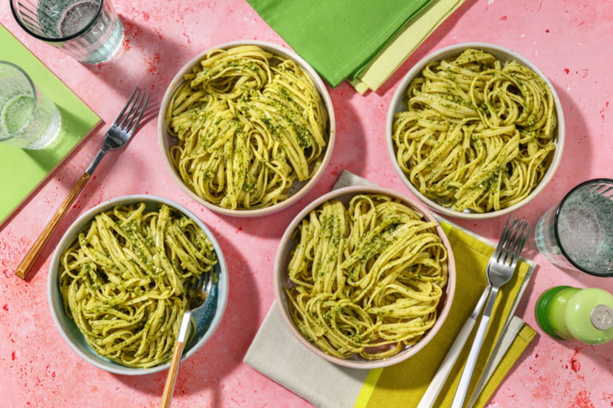 Linguine with Homemade Rocket Pesto