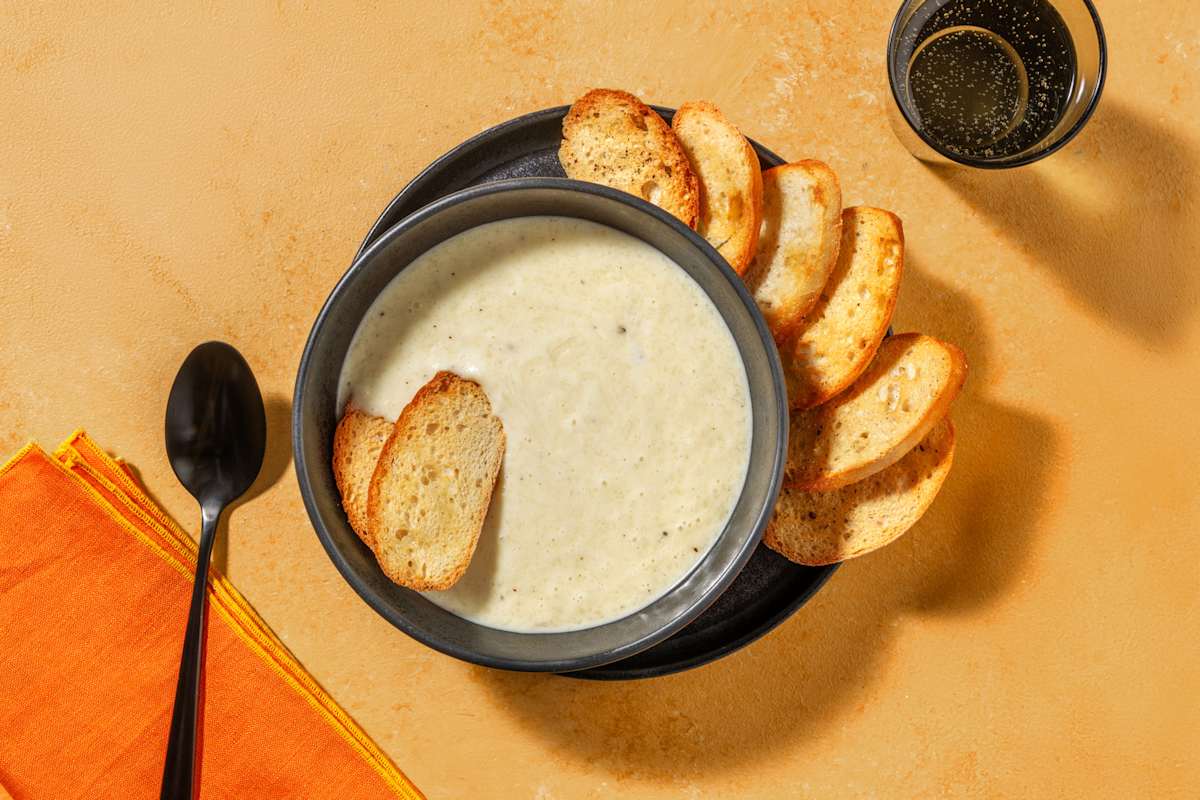 Fonduta golosa alla panna e Taleggio Dop