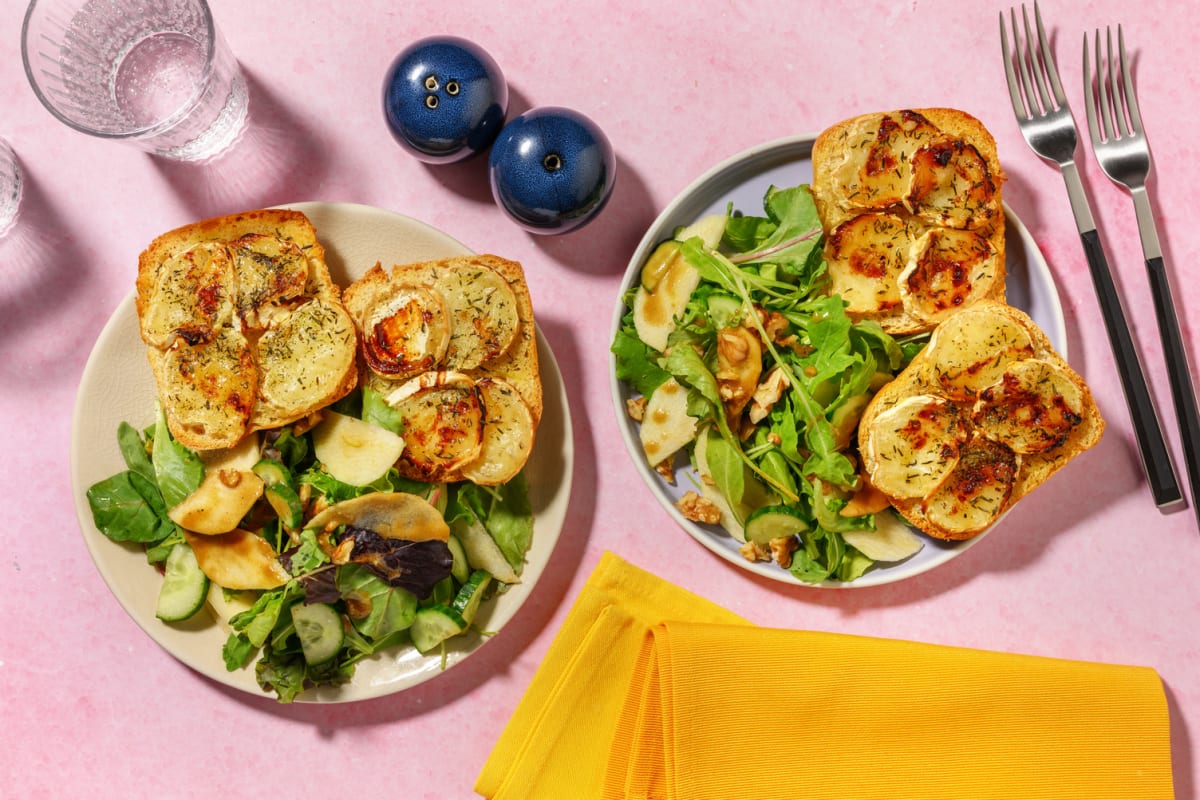 Salade de chèvre chaud