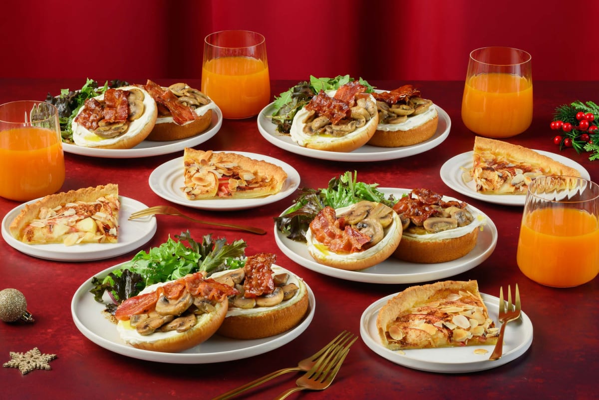 Brunch : Buns forestiers bacon & tartes aux pommes