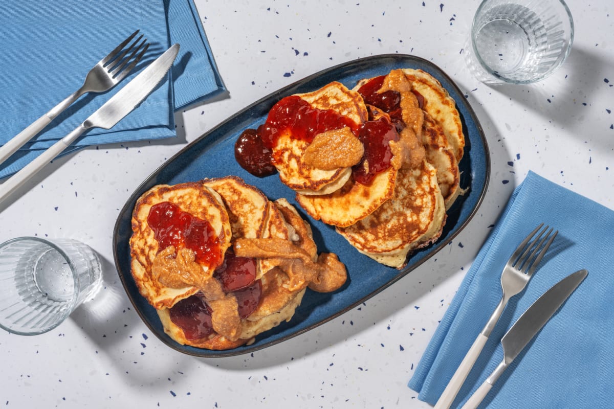 Pancakes banane & beurre de cacahuètes