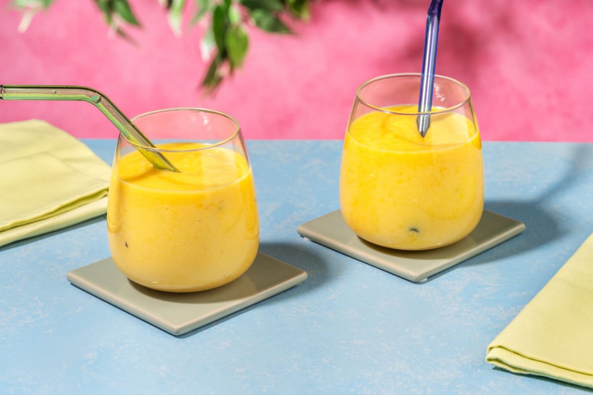 Smoothie tropical orange, mangue & coco