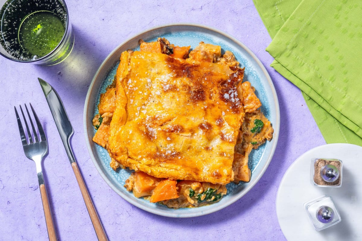 Curried Chicken Puff Pie