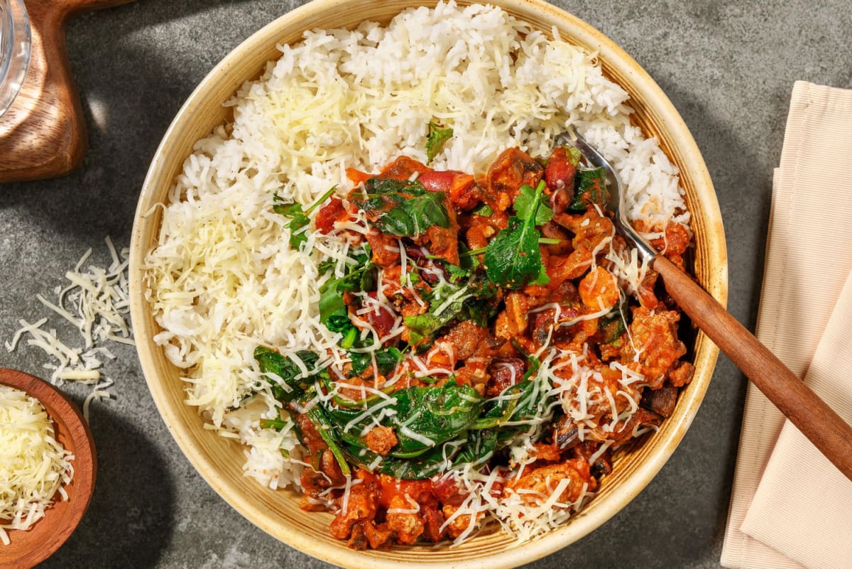 Quick Beef, Pork & Bean Chilli