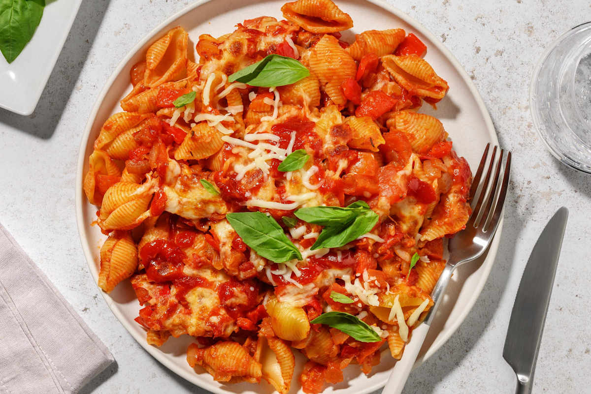 Smokey conchiglie uit de oven