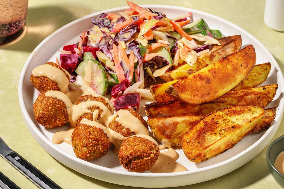 Bowl fusion de falafels et tahini au chipotle