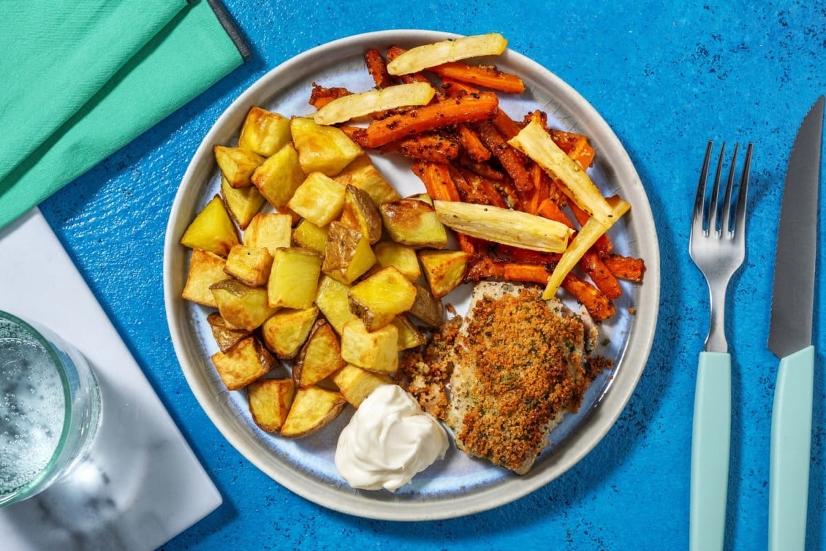 Cheesy Crusted Salmon