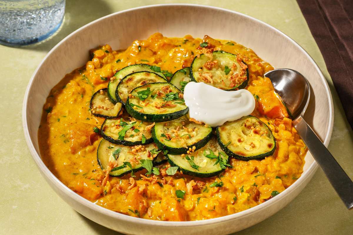 Masala Curried Squash and Butter Lentil Curry