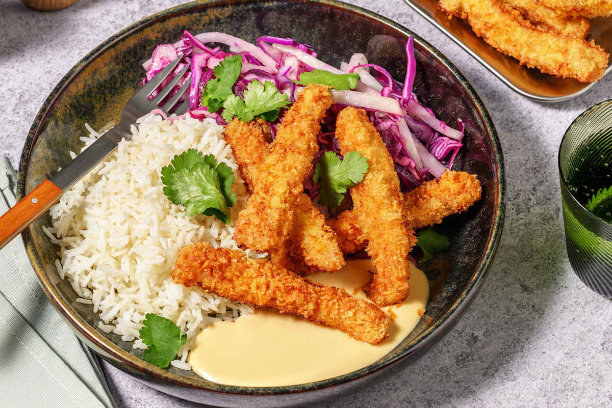 Asiatisk paneret svineschnitzel