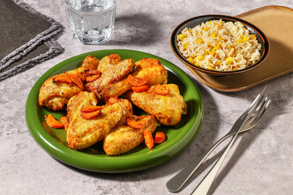 Alitas de pollo al estilo tandoori