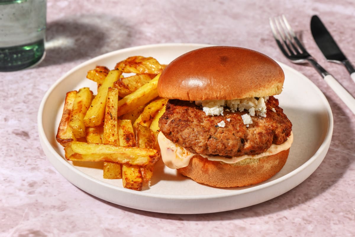 Moroccan Style Beef Burger