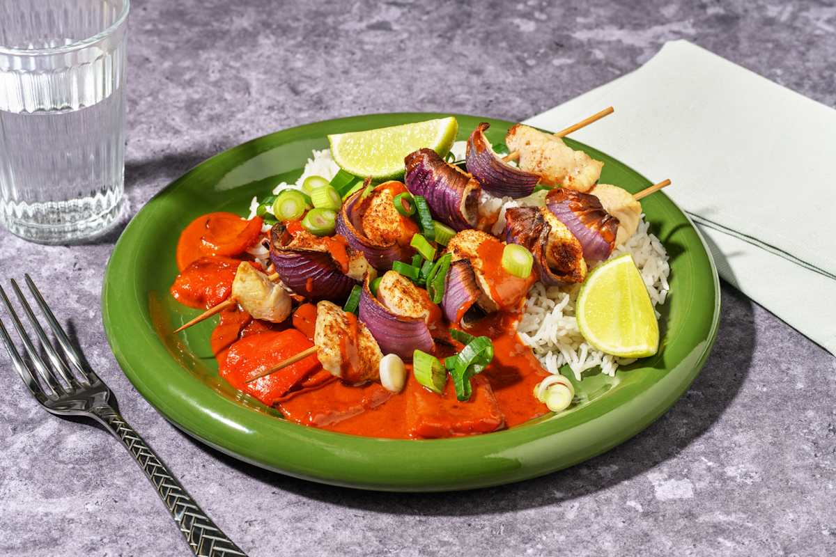 Spicy Chicken Satay Skewers 