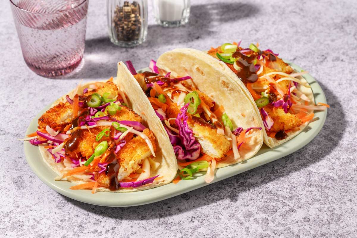 Japanese Crumbed Chicken Tacos