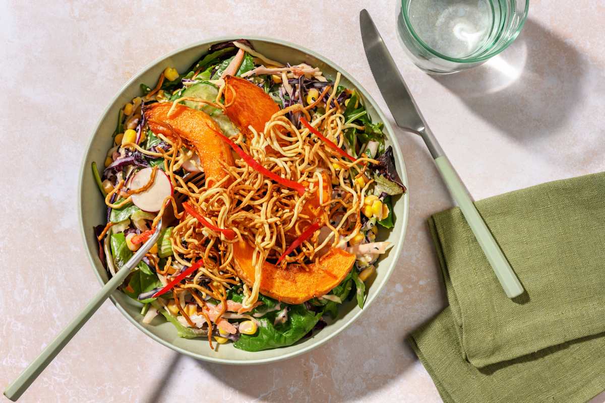 Asian BBQ Pumpkin, Chicken & Slaw 