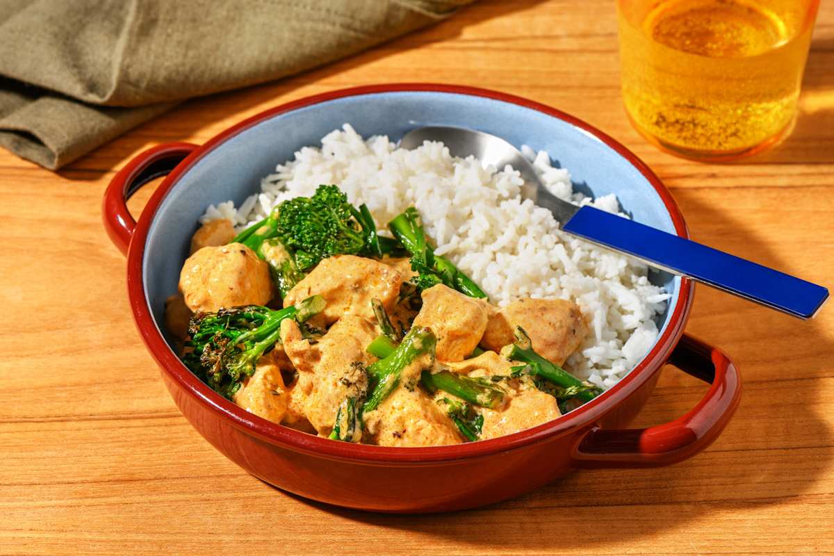 Easy Sambal Coconut Halloumi Curry