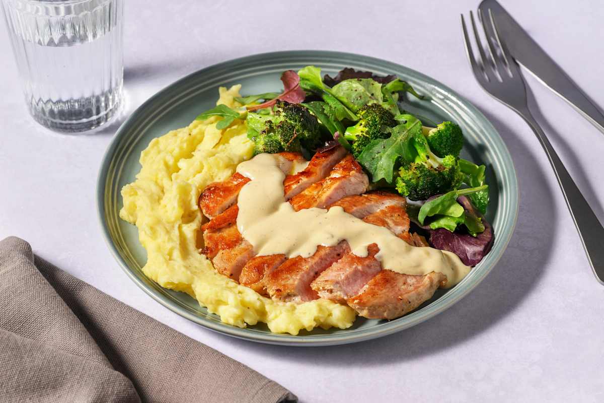 Creamy Mustard Pork Steak