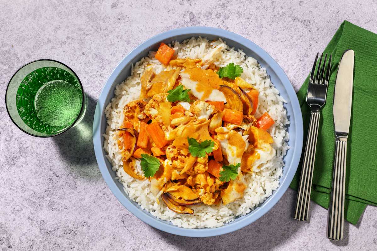 Mumbai Halloumi & Cauliflower Curry