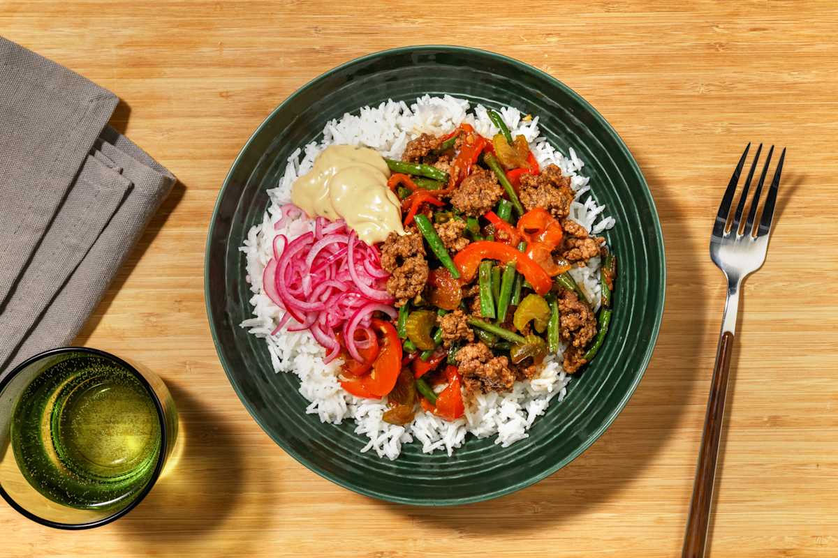 Quick Japanese-Style Beef & Veggie Bowl