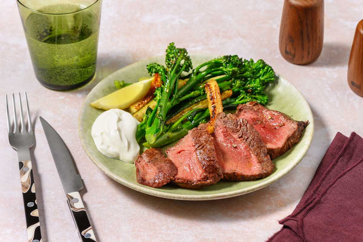 [GFYF] Roast Lamb Rump & Garlic Greens