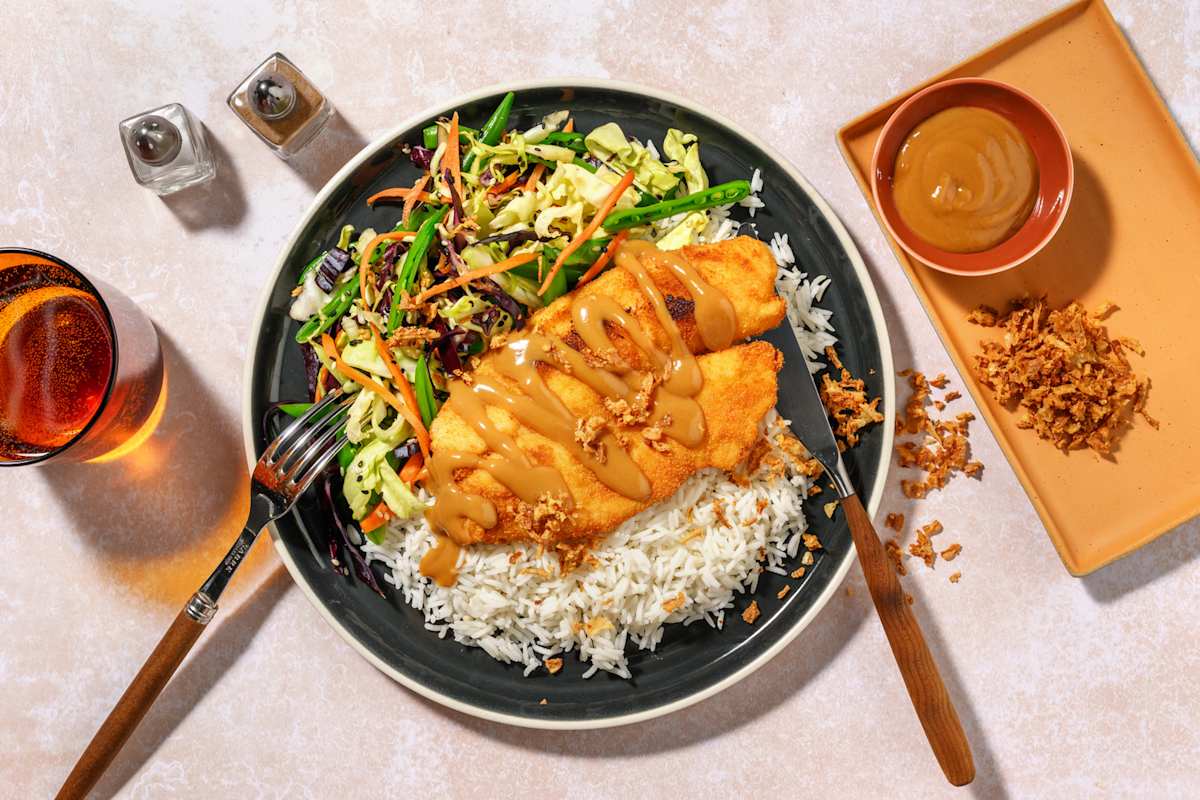 Quick Prep Crumbed Chick'n & Golden Curry Sauce