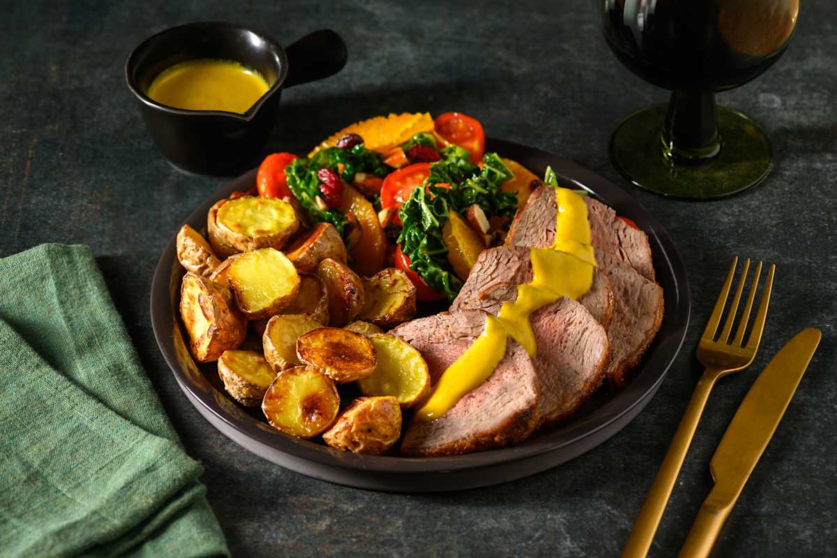 Beef Sirloin & Jewelled Kale Salad for Dinner