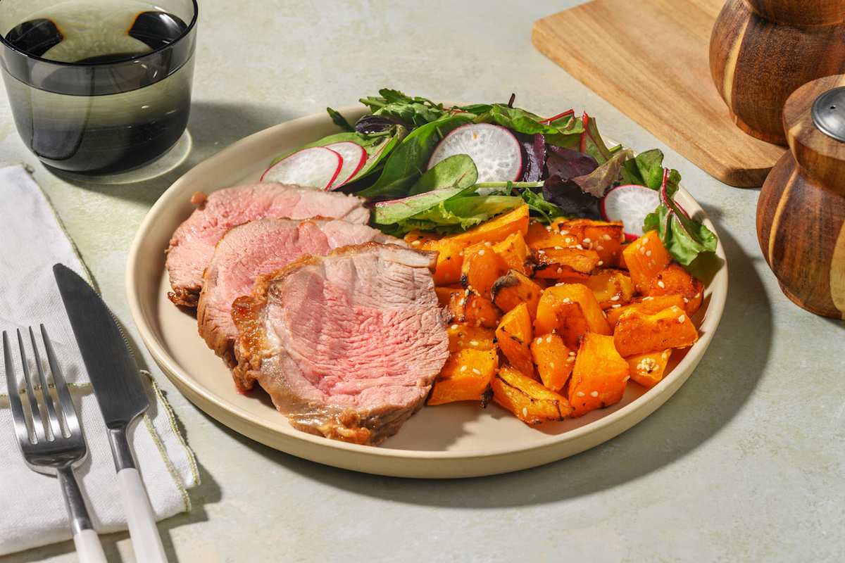 Double Asian Sweet Chilli-Glazed Lamb Rump