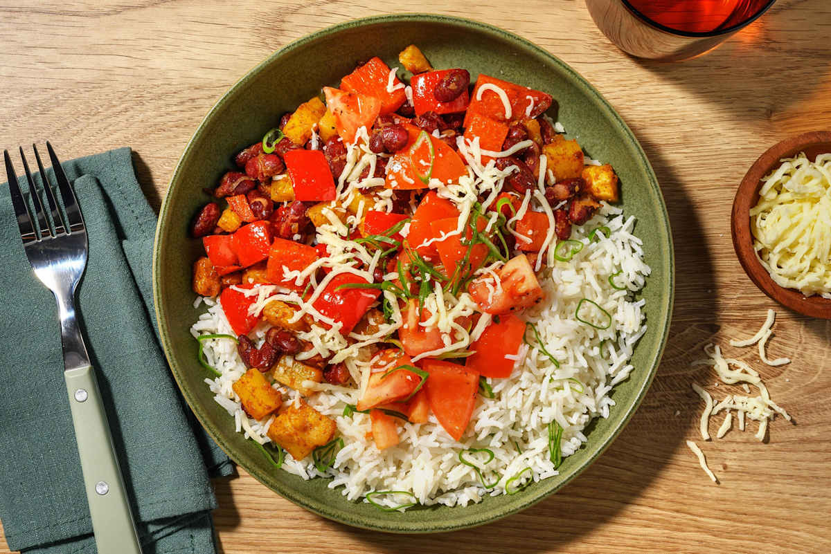 Mexican-Style Black Bean Chorizo Bowls