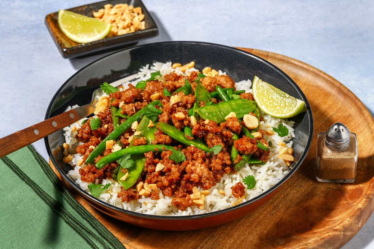 Express Plant-Based Mince & Green Bean Larb