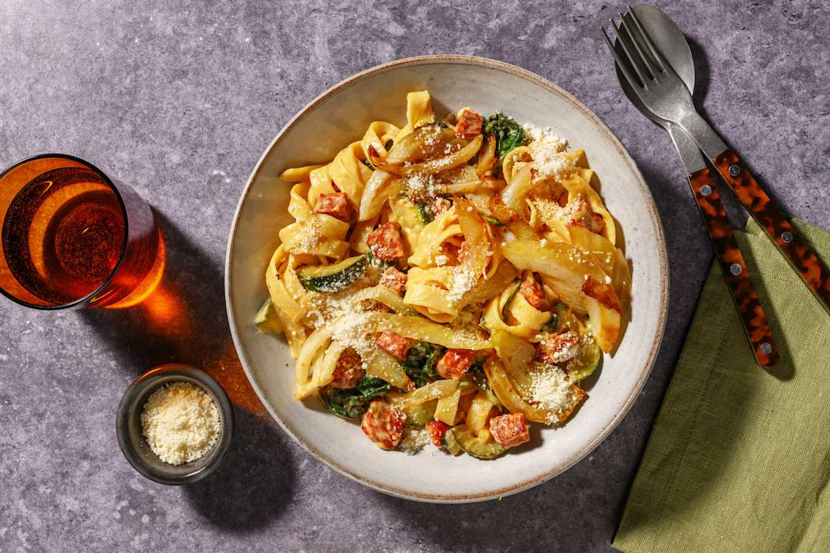 [Perfection Fresh] Sautéed Fennel & Creamy Chorizo Fettuccine