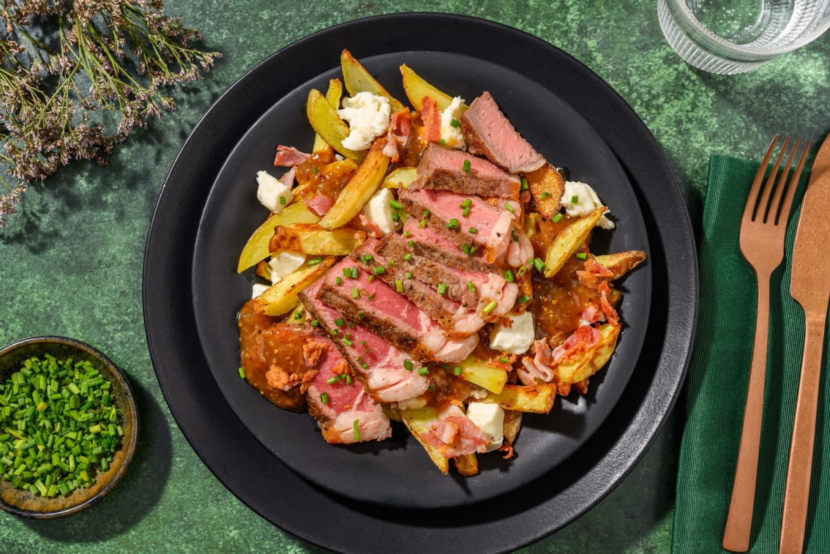 Steak-Topped Poutine 