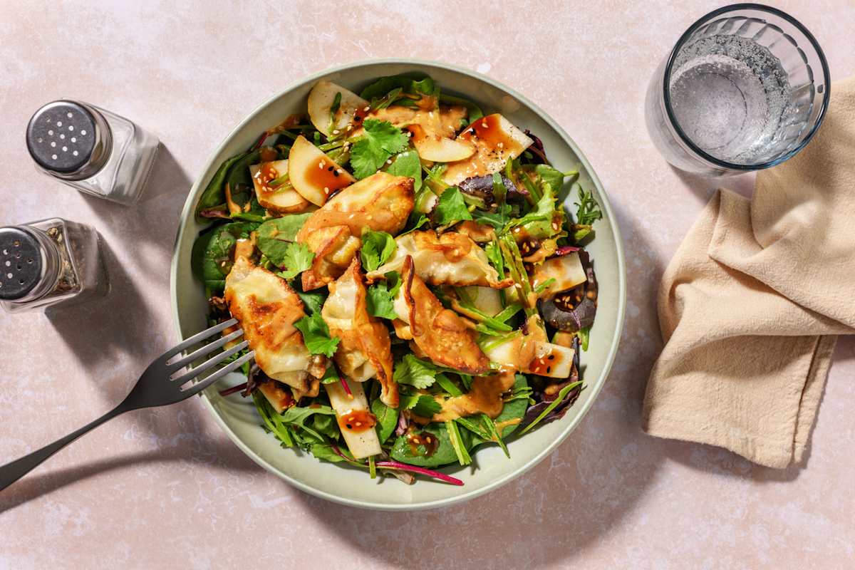 Golden Chicken & Pea Pod Salad