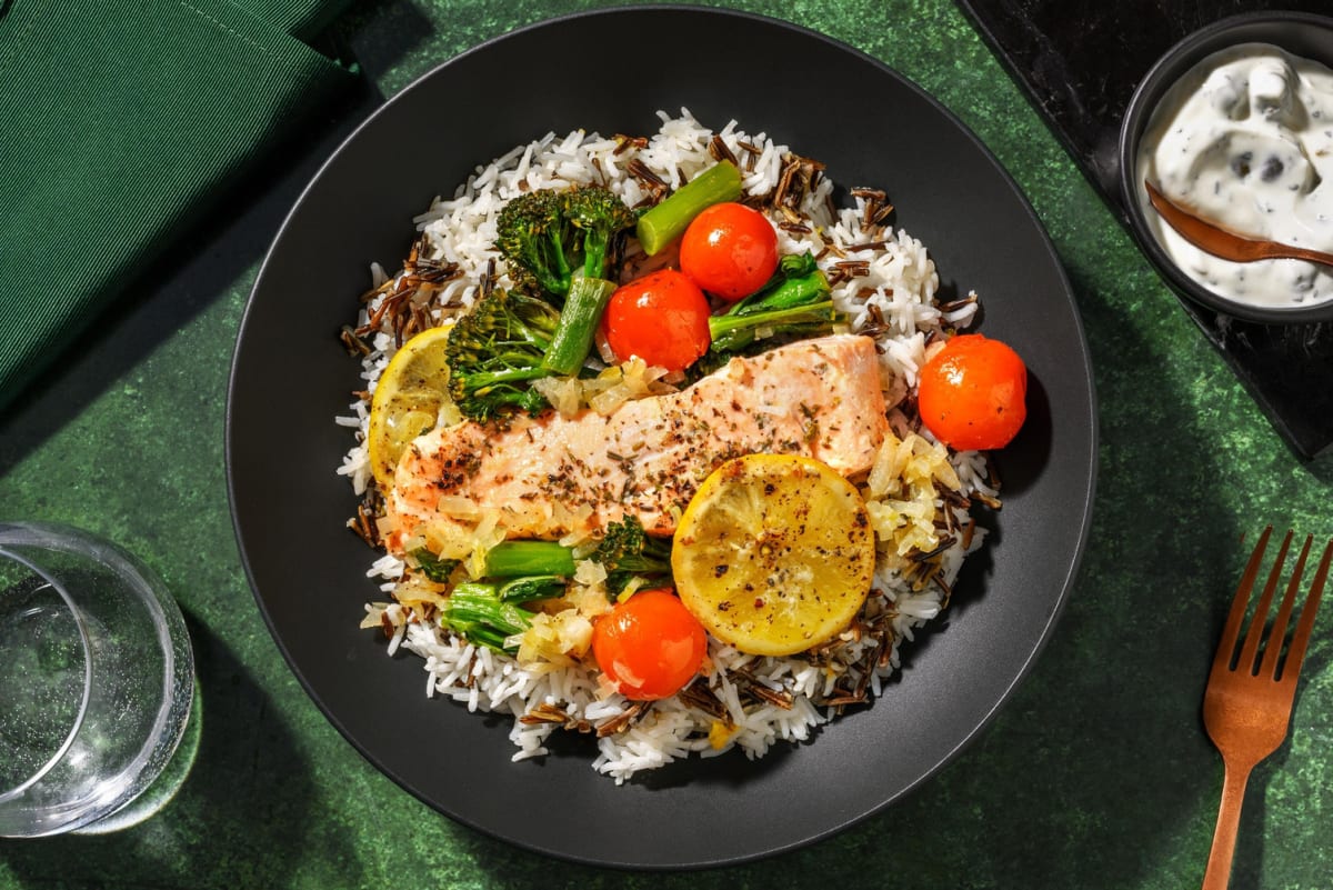 Creamy Caper-Dill Salmon "En Papillote" 