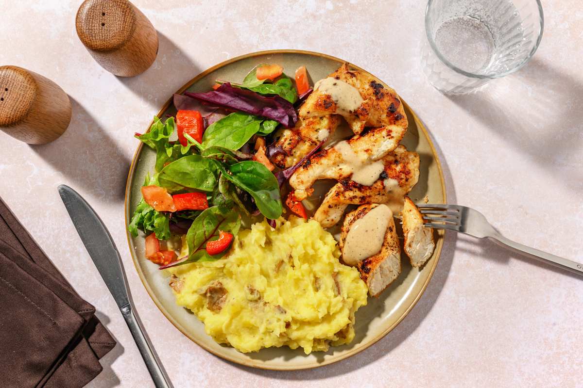 Shortcut Double Seared Chicken & Mushroom Sauce