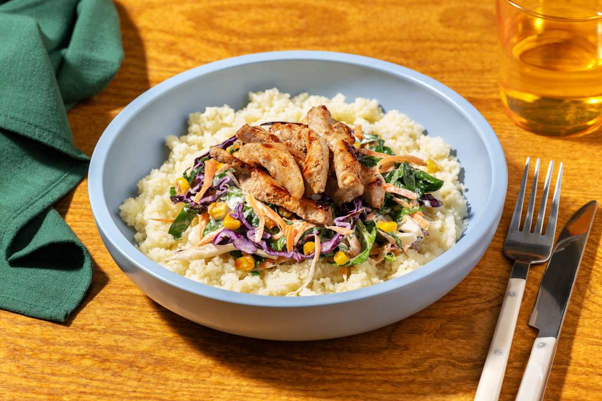 Seared Pork & Corn Slaw