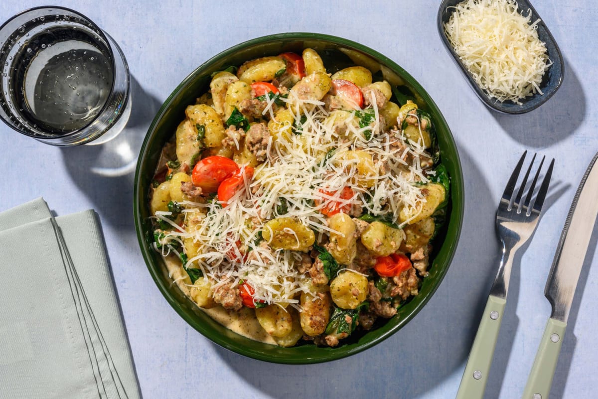 SuperQuick Beyond Meat®-and-Gnocchi Skillet