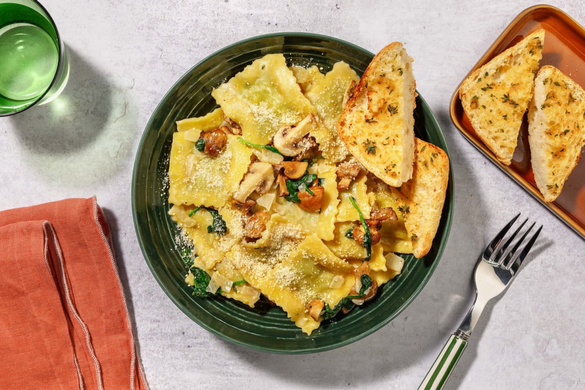 SuperQuick Double Mushroom Ravioli