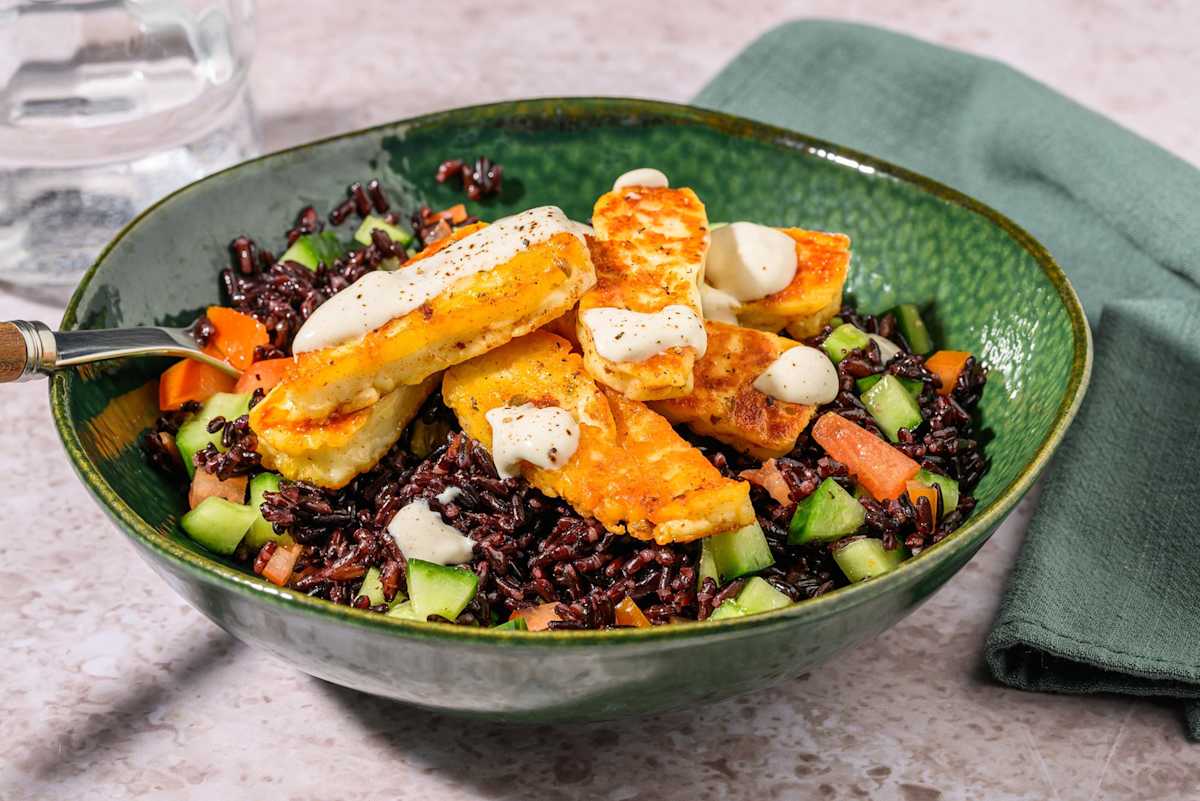Black rice "tabbouleh" & formaggio cipro